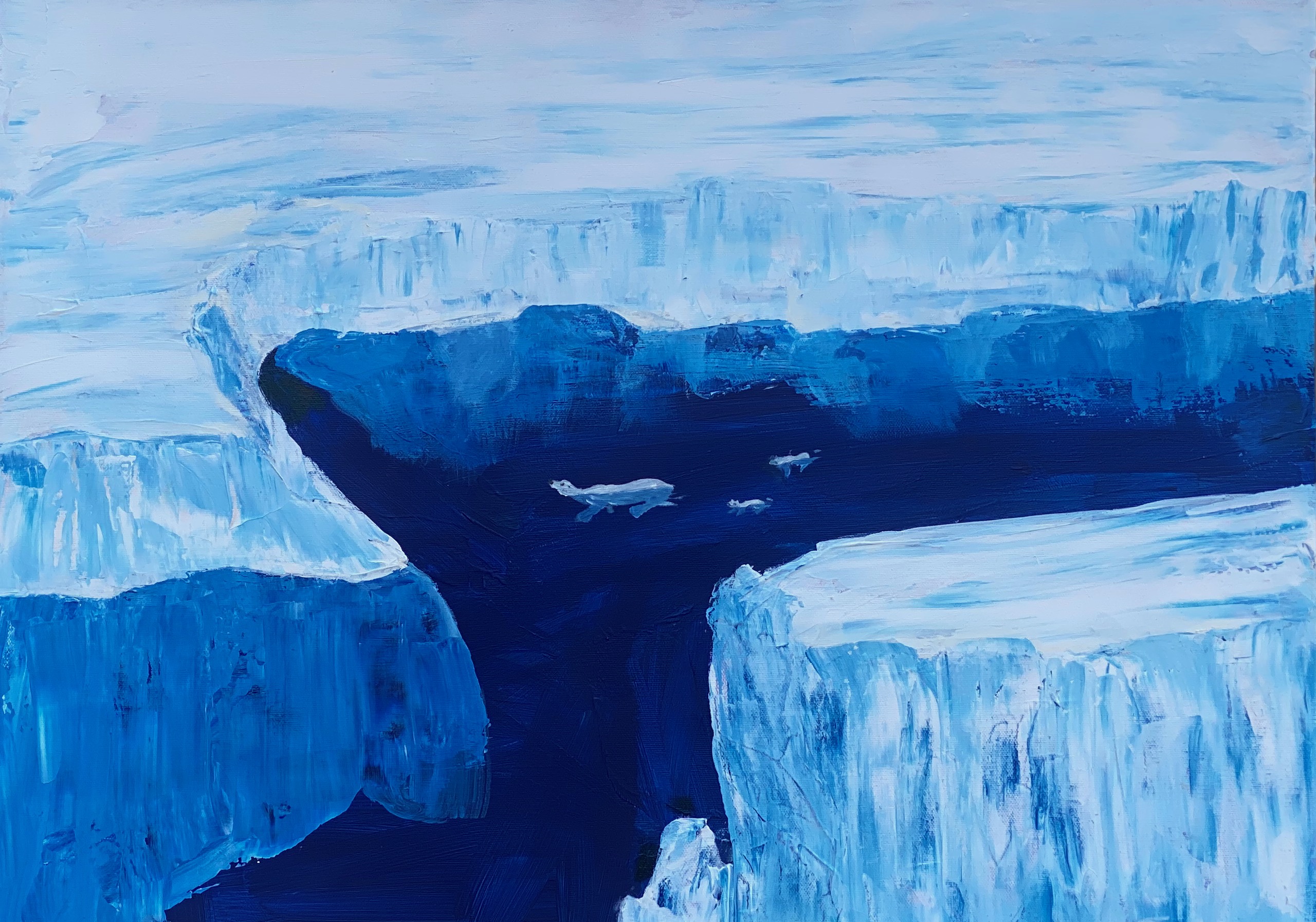 2018 'Swim' acrylic-canvass