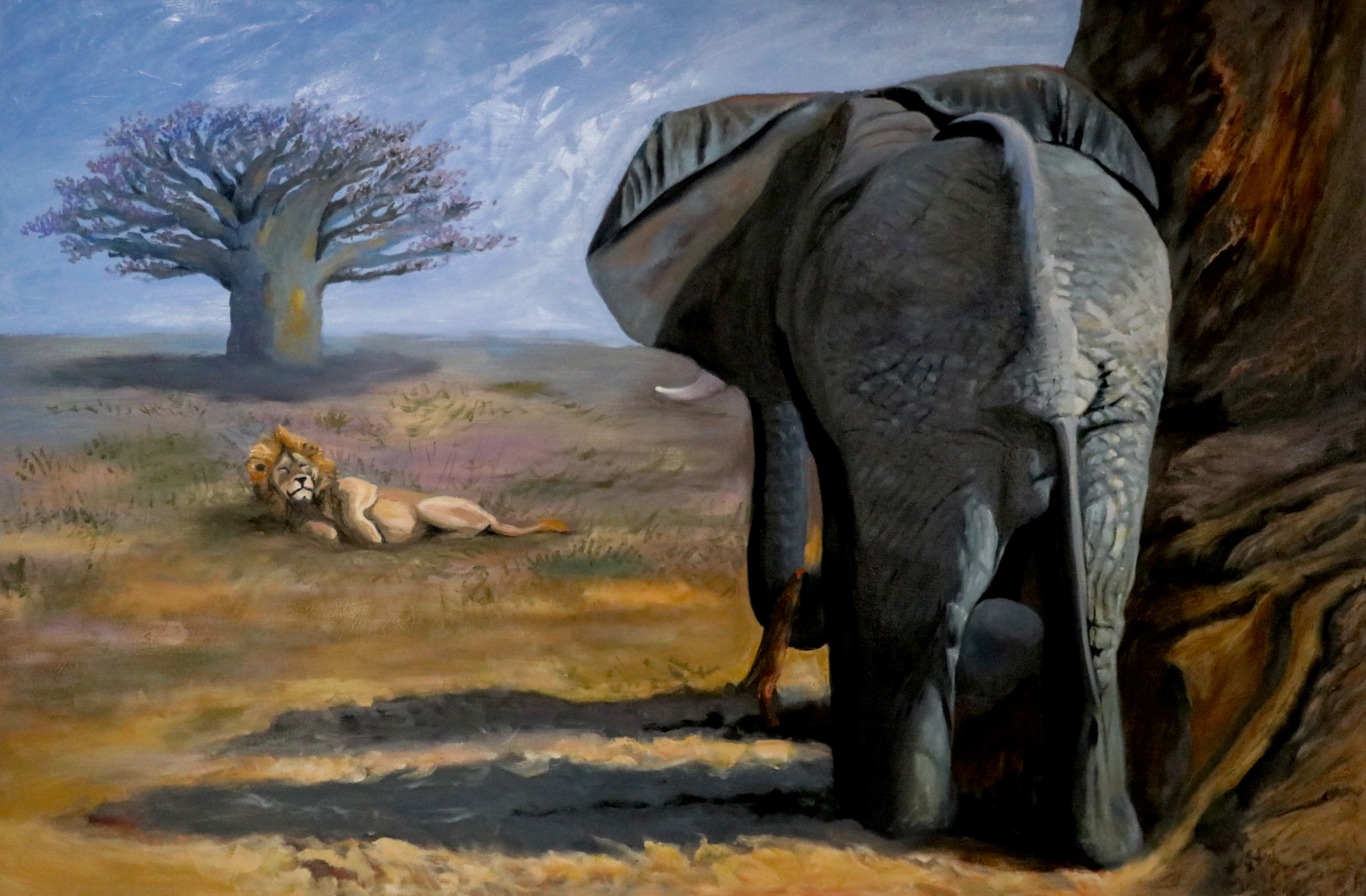 'Nap Time' 2021 oil-canvas 48x72 $4000