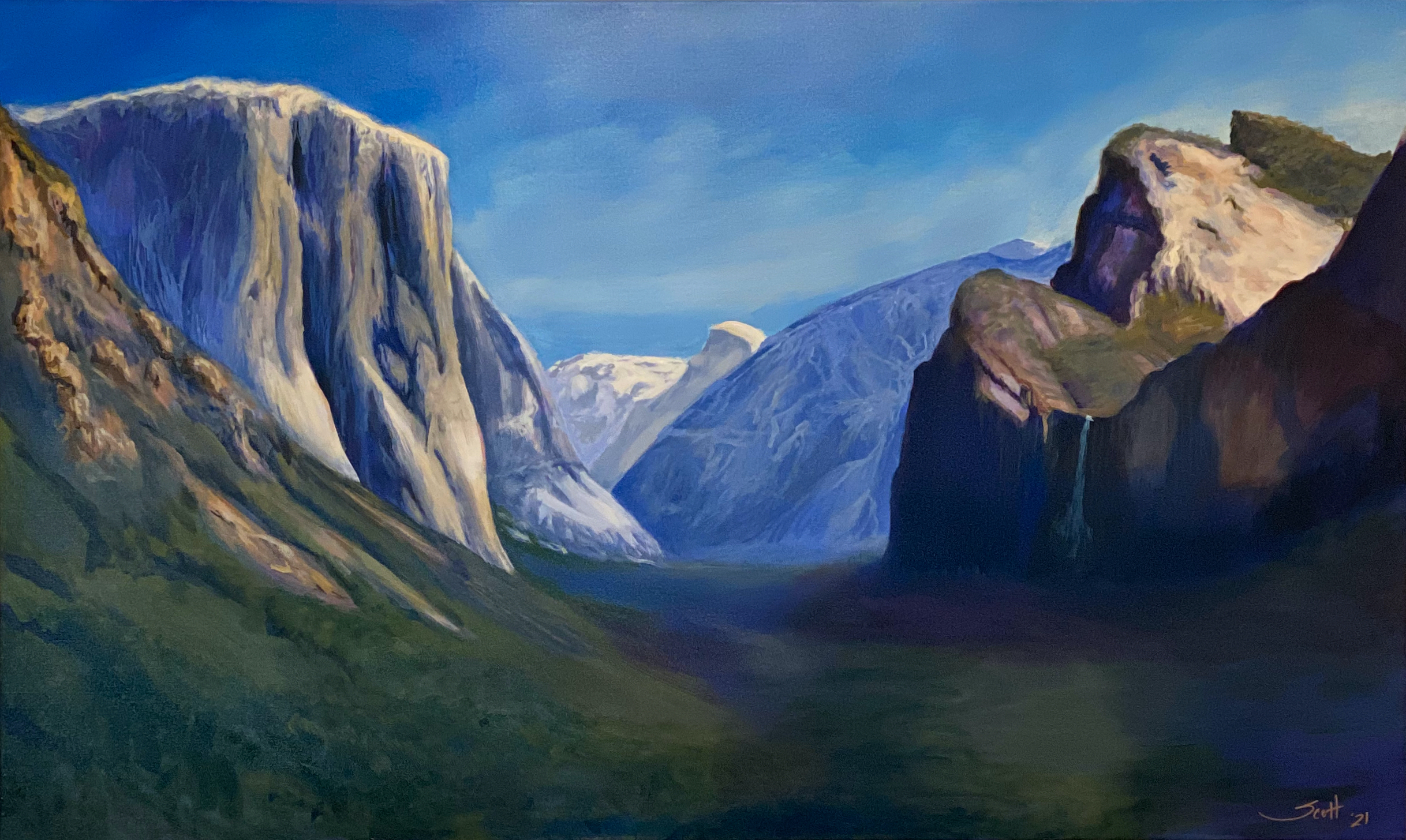'Yosemite' 2021 acrylic-canvas 36x60